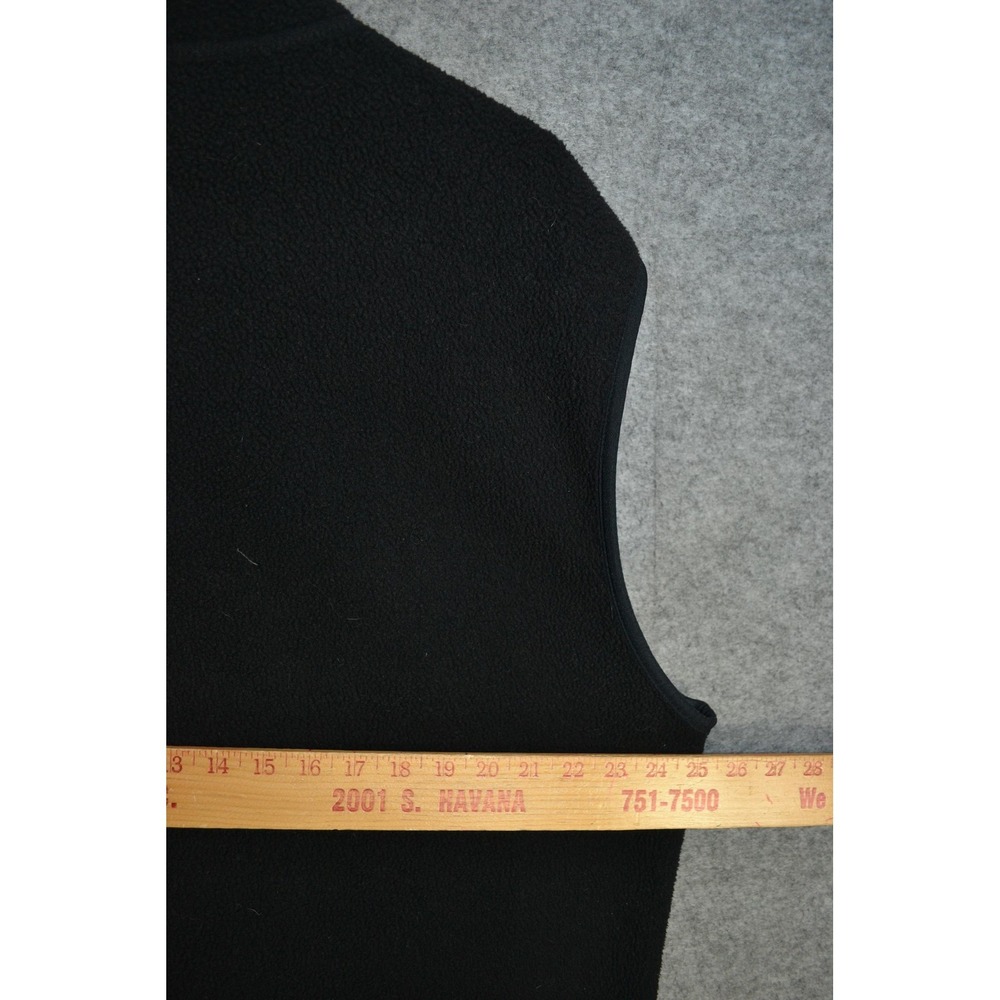 Vintage Patagonia Vest Mens XL Black Fleece Full Zip Pockets Made USA 90s - Picture 15 of 16